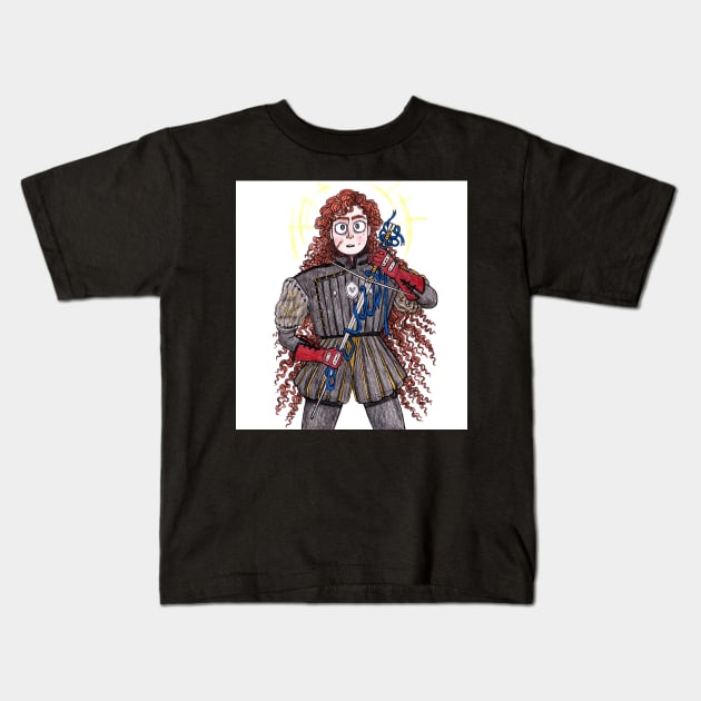 Lady Knight Kids T-Shirt by sadnettles